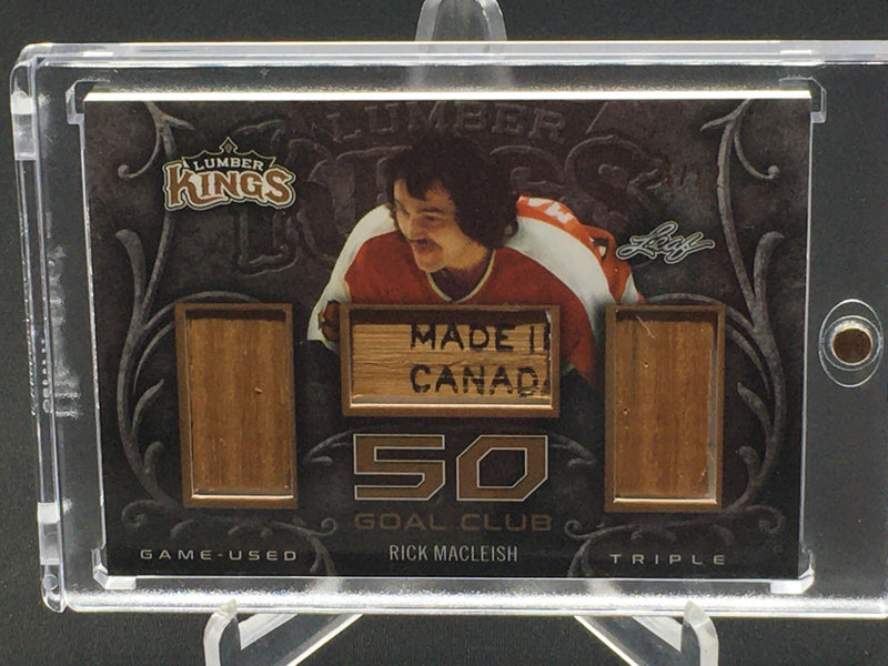 2016 LEAF LUMBER KINGS - 50 GOAL CLUB - R. MACLEISH - #GC-45 - #'D/12 - STICK RELIC