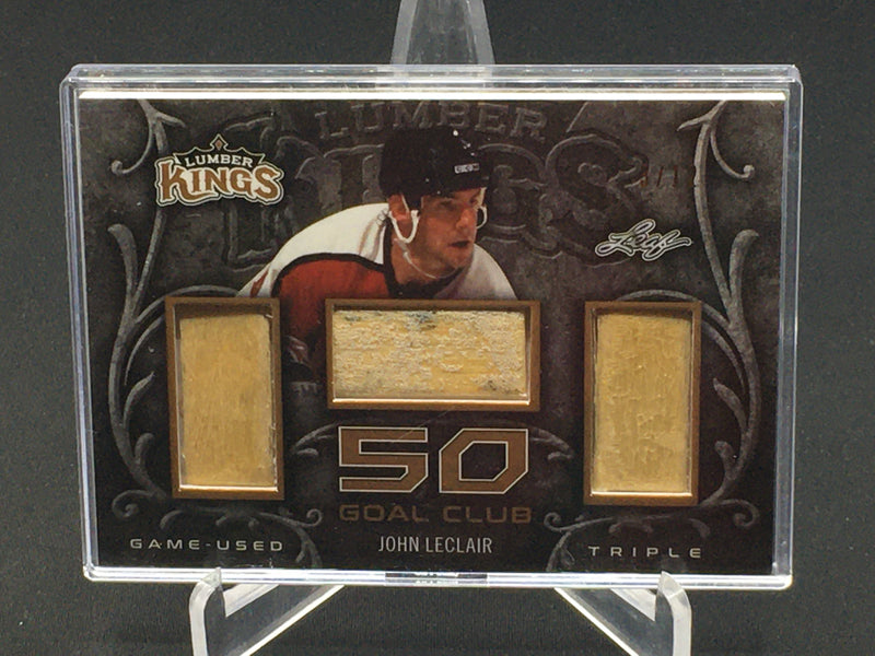 2016 LEAF LUMBER KINGS - 50 GOAL CLUB - J. LECLAIR - #GC-24 - #'D/12 - STICK RELIC