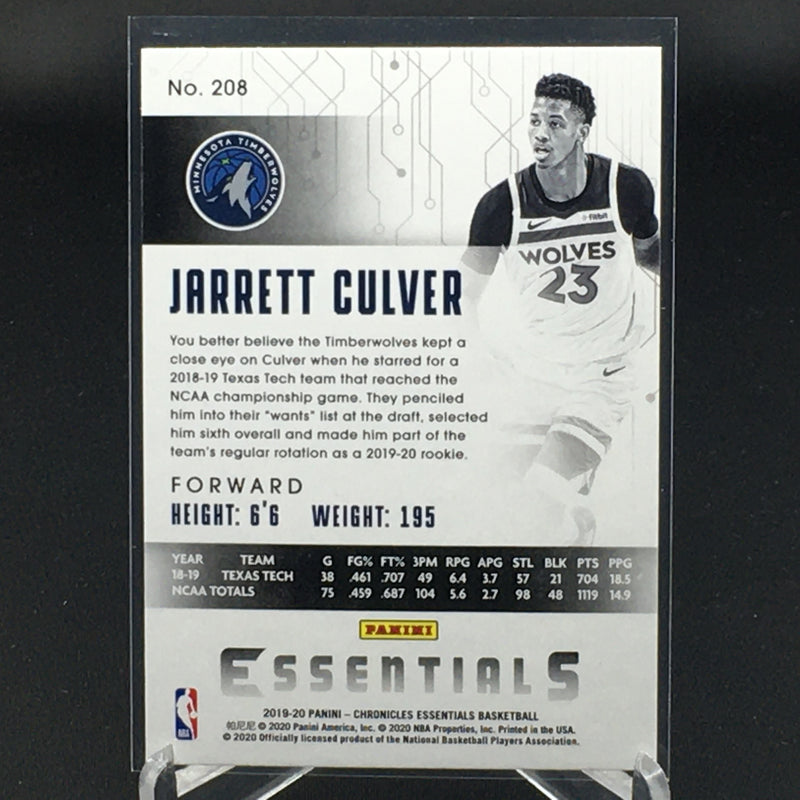 2019 PANINI CHRONICLES - J. CULVER -