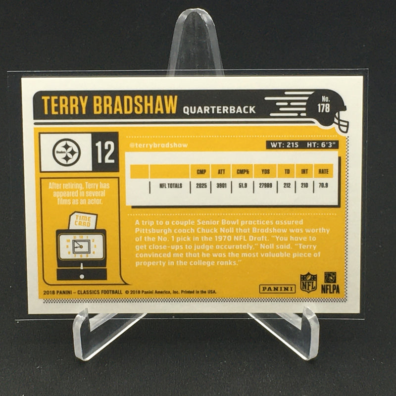2018 PANINI CLASSICS - LEGENDS - T. BRADSHAW -