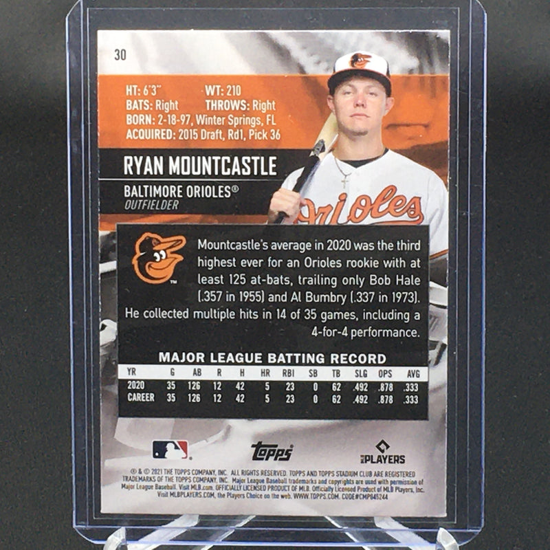 2021 TOPPS STADIUM CLUB - R. MOUNTCASTLE -
