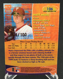 2000 TOPPS FINEST - B. MYERS - #106 - GOLD REFRACTOR - #'D/100