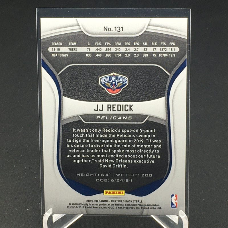 2019 PANINI CERTIFIED - RED - J. REDICK -