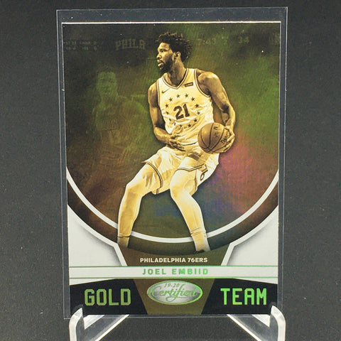 2019 PANINI CERTIFIED - GOLD TEAM - J. EMBIID - #10