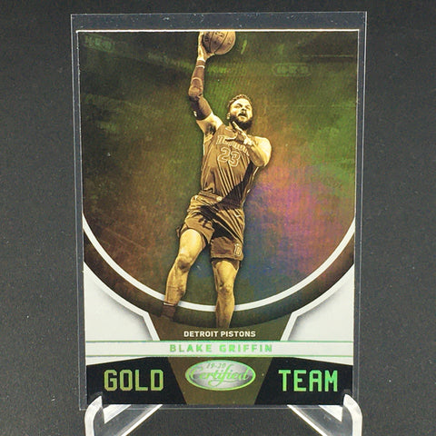 2019 PANINI CERTIFIED - GOLD TEAM - B. GRIFFIN - #18