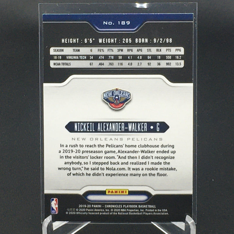 2019 PANINI CHRONICLES - PLAYBOOK - N. ALEXANDER-WALKER -