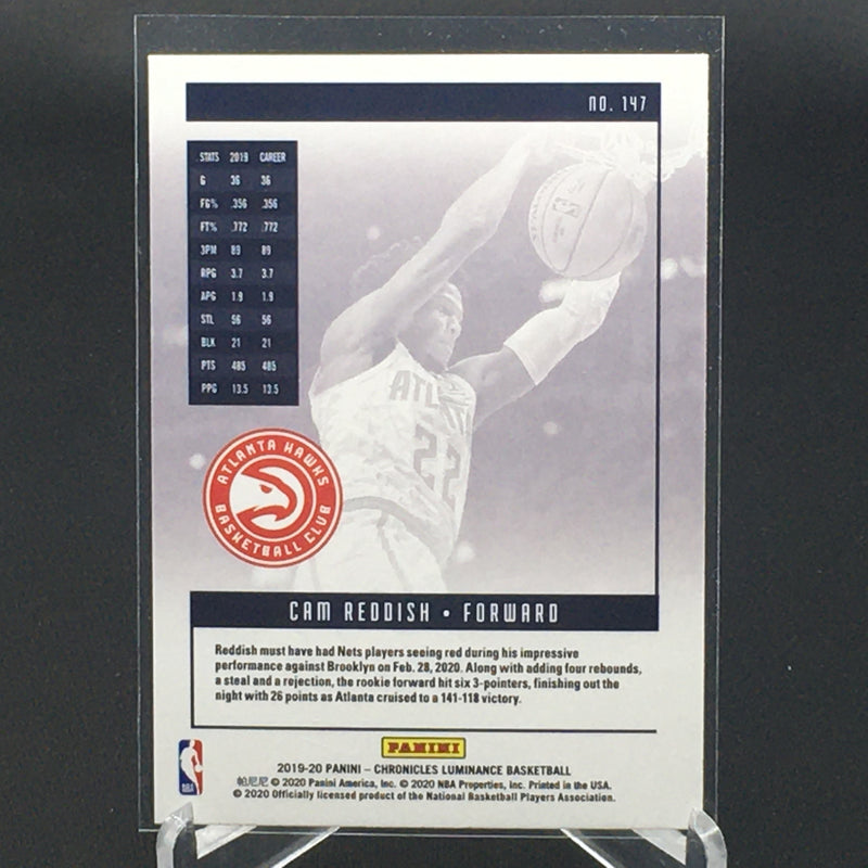 2019 PANINI CHRONICLES LUMINANCE - C. REDDISH -