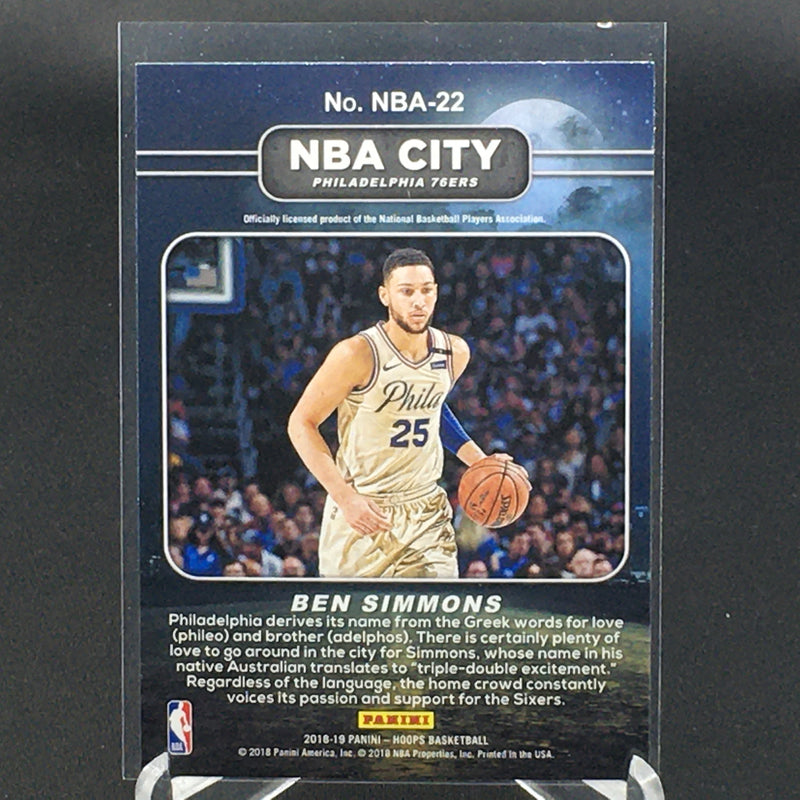 2018 PANINI HOOPS - B. SIMMONS -