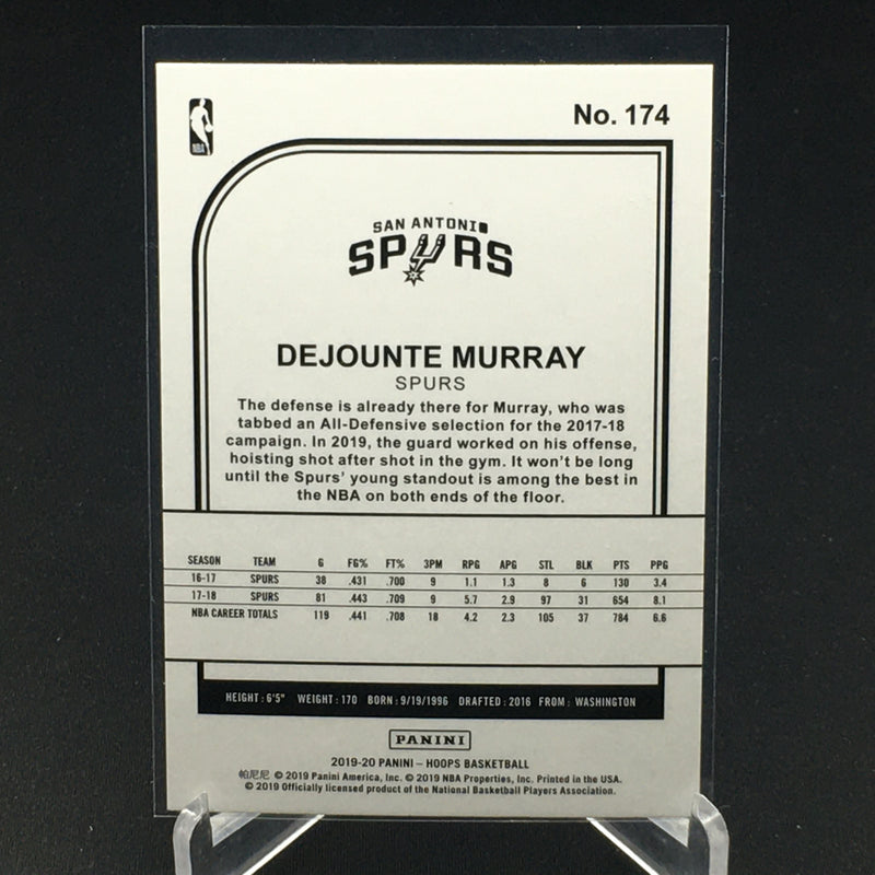 2019 PANINI HOOPS - PURPLE - D. MURRAY -