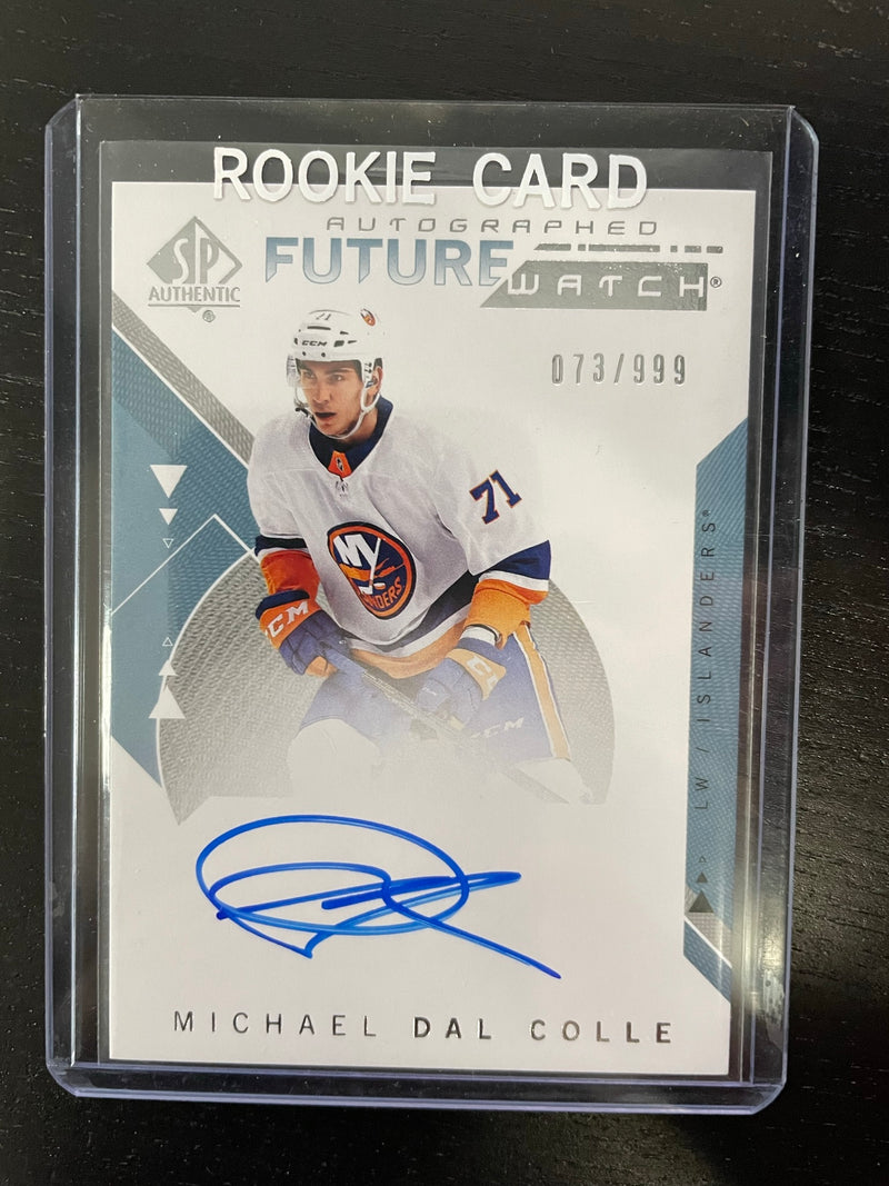 2018 UPPER DECK SP AUTHENTIC - FUTURE WATCH AUTO - M. DAL COLLE - #164 - #'D/999 - AUTOGRAPH - RC