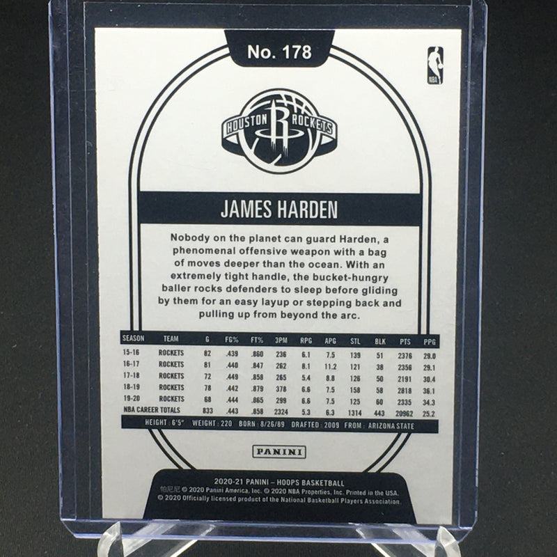 2020 PANINI HOOPS - PURPLE - J. HARDEN -