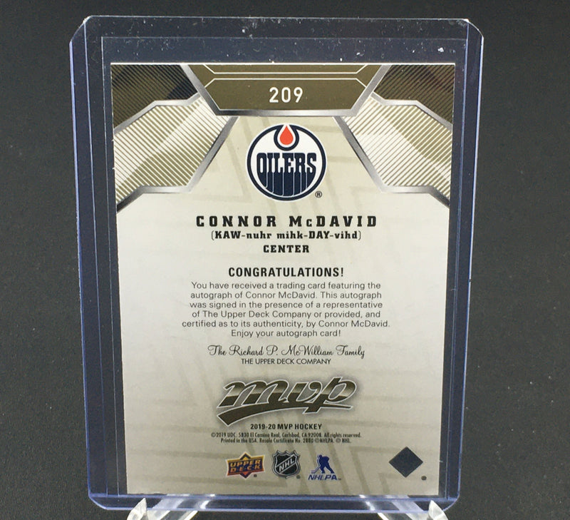 2019 UPPER DECK MVP - C. MCDAVID -