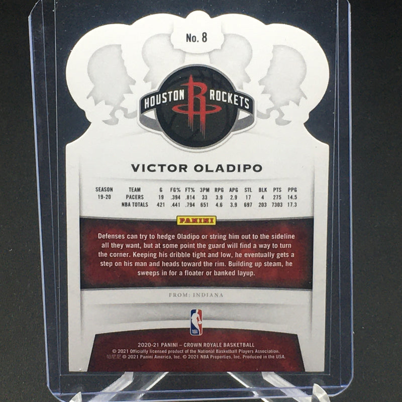 2020 PANINI CROWN ROYALE - PURPLE CRACKED ICE - V. OLADIPO - #8 - #'D/25
