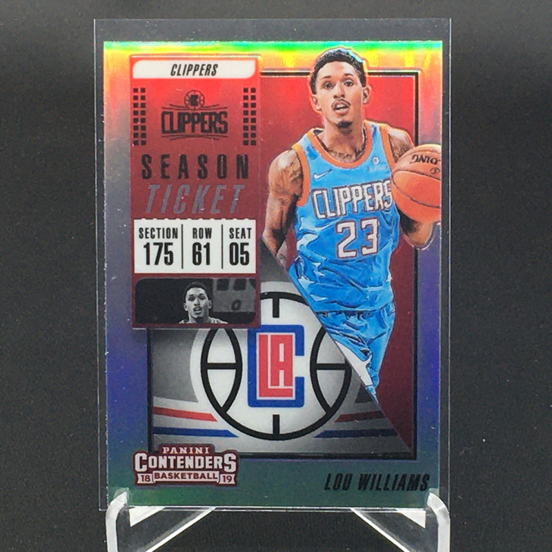 2018 PANINI CONTENDERS OPTIC - SEASON TICKET PRIZM - L. WILLIAMS -