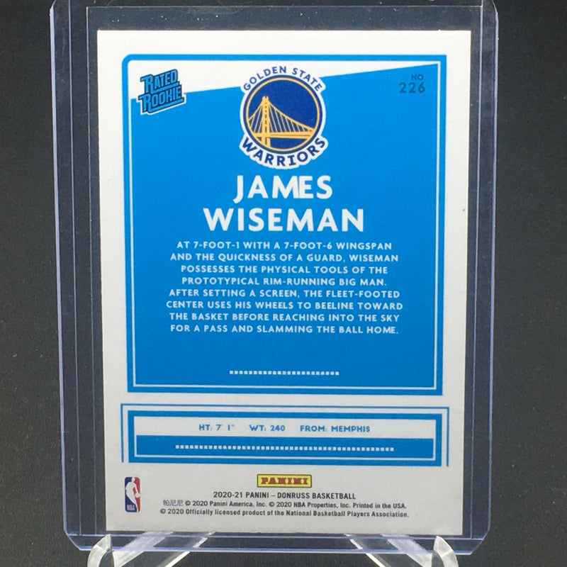 2020 PANINI DONRUS - RATED ROOKIE - J. WISEMAN -