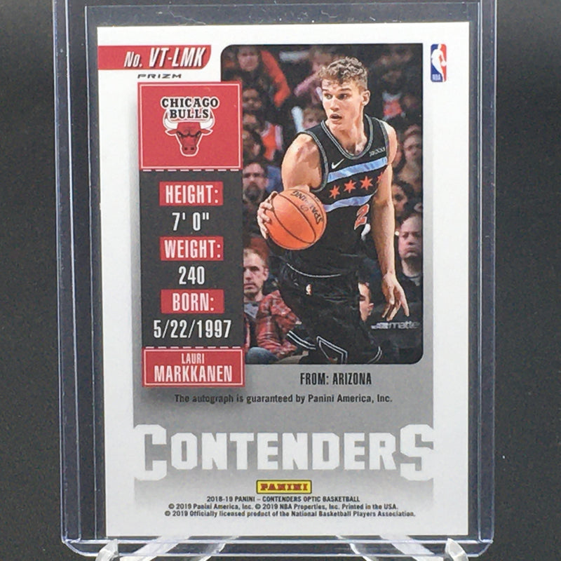2018 PANINI CONTENDERS OPTIC - SEASON TICKET PRIZM - L. MARKANEN -