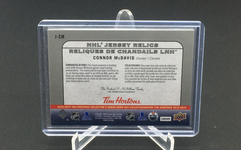 2018 TIM HORTONS COLLECTORS SERIES - C. MCDAVID -