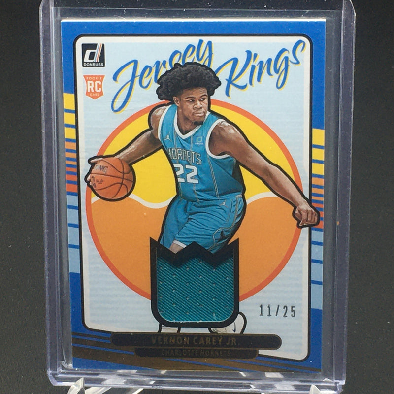 2020 PANINI DONRUSS - JERSEY KINGS - V. CAREY JR. - #RJ-VCR - #'D/25 - RC