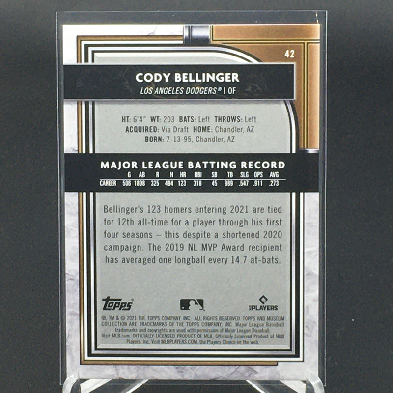 2021 TOPPS MUSEUM COLLECTION - C. BELLINGER -