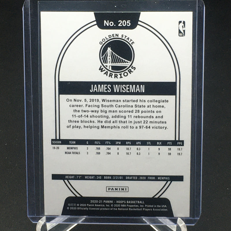 2020 PANINI HOOPS - J. WISEMAN -