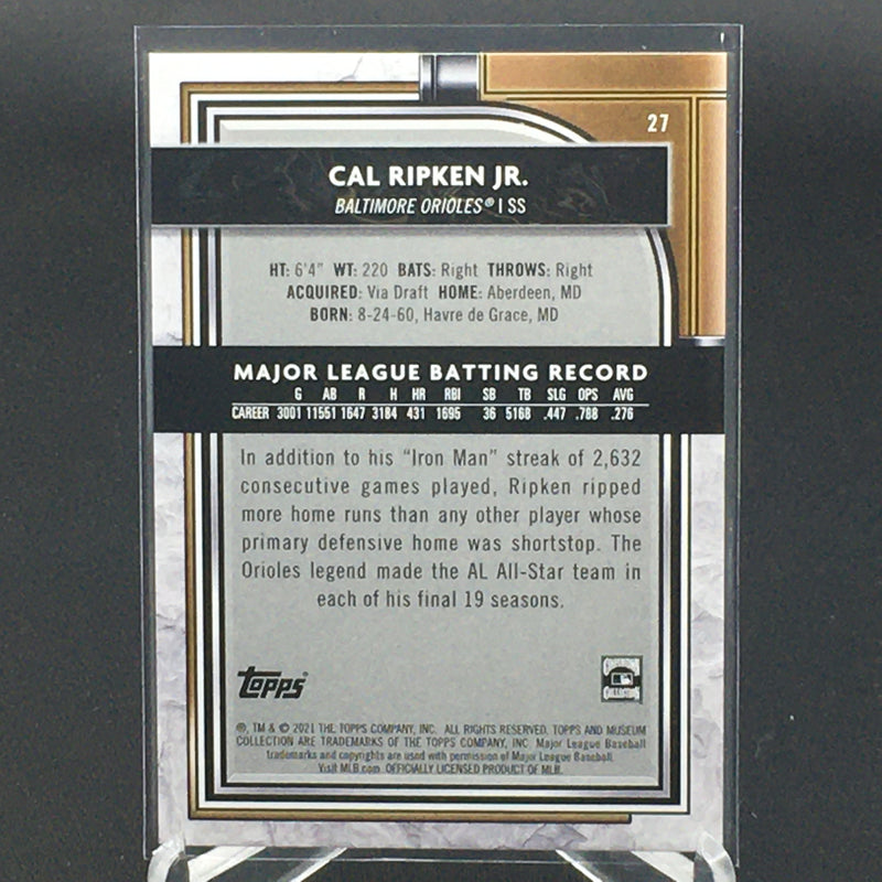 2021 TOPPS MUSEUM COLLECETION - C. RIPKEN JR. -