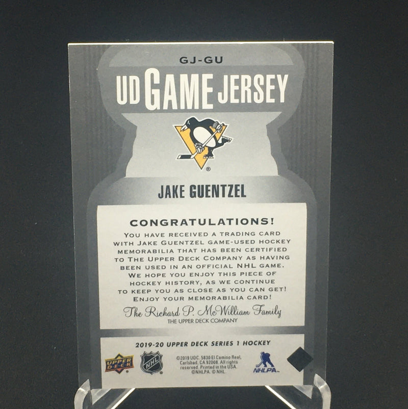 2019 UPPER DECK SERIES ONE - GAME JERSEY - J. GUENTZEL -