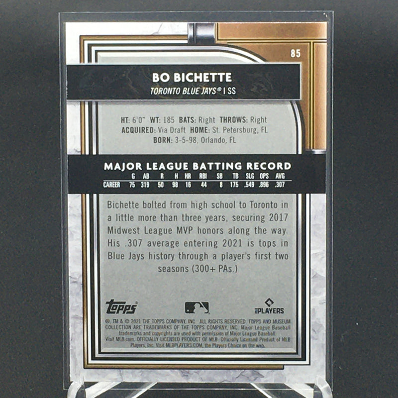 2021 TOPPS MUSEUM COLLECTION - B. BICHETTE -
