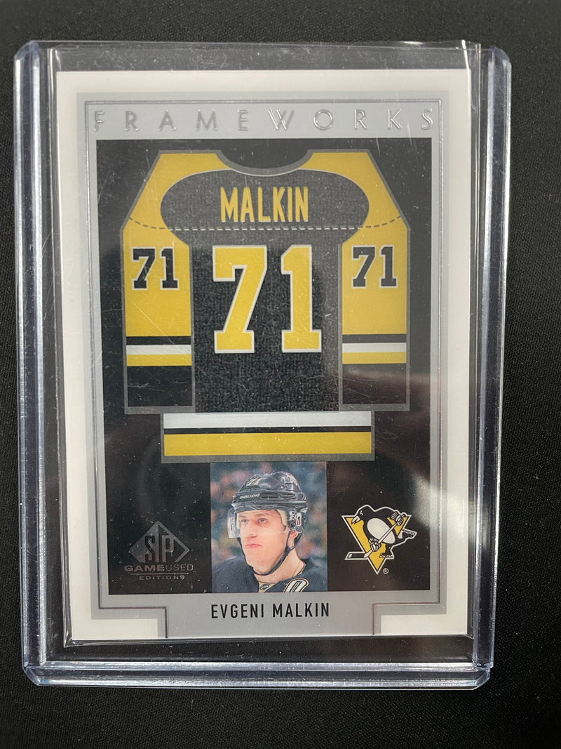 2016 UPPER DECK SP GAME USED - FRAMEWORKS - E. MALKIN -