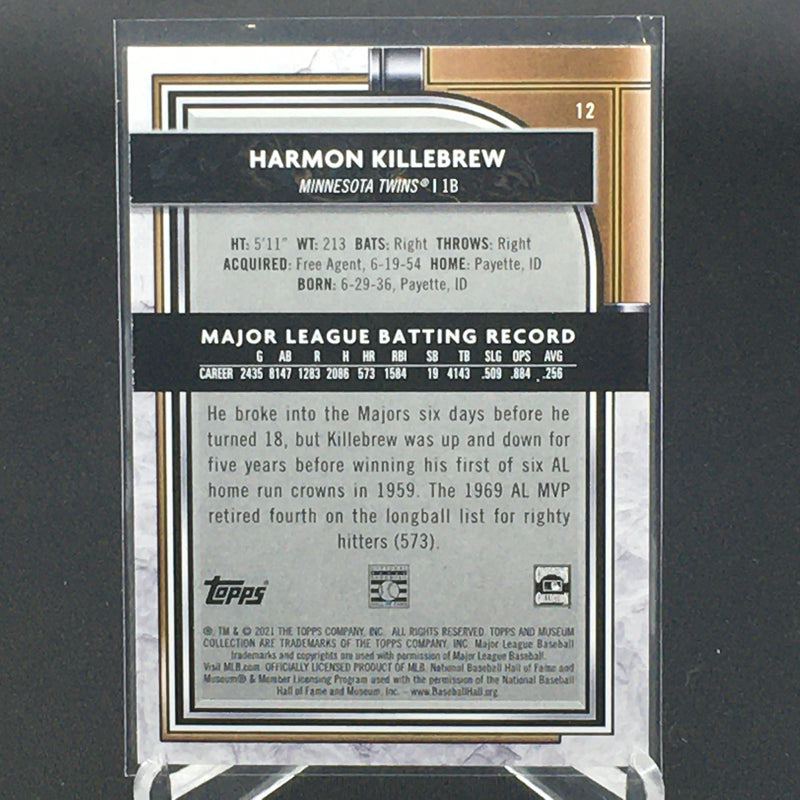 2021 TOPPS MUSEUM COLLECTION - H. KILLEBREW -