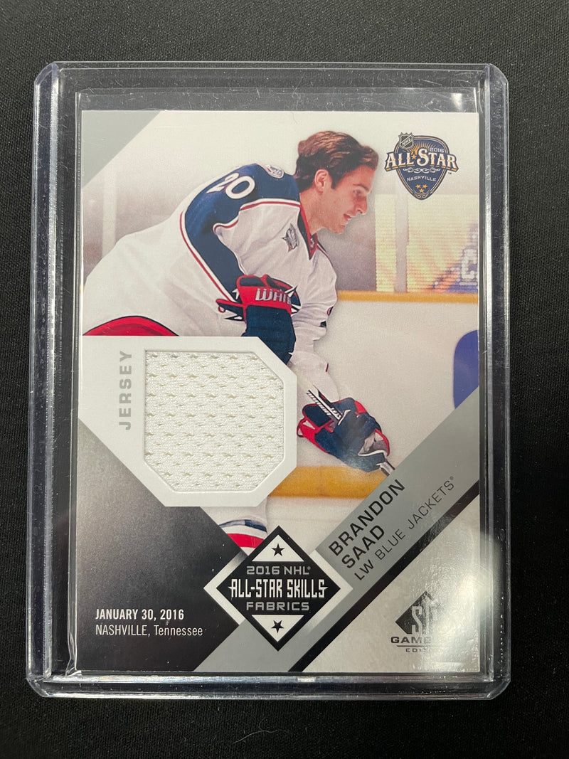 2016 UPPER DECK SP GAME USED - ALL-STAR SKILLS FABRICS - B. SAAD -