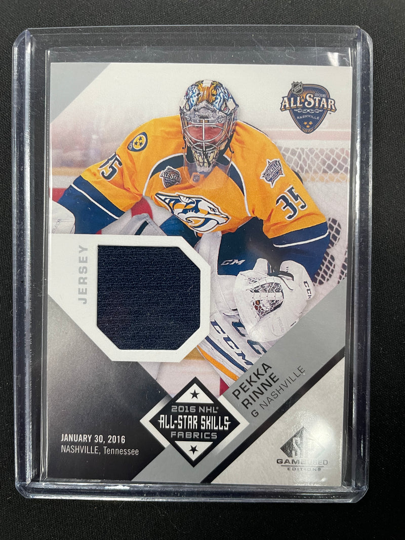 2016 UPPER DECK SP GAME USED - ALL-STAR SKILLS FABRICS - P. RINNE -