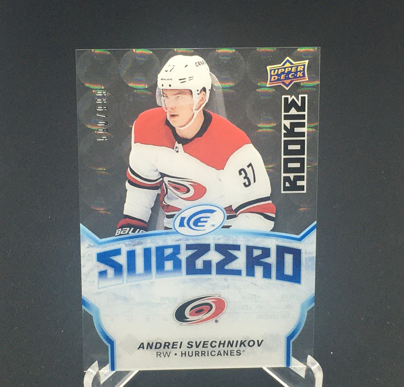 2018 UPPER DECK ICE - SUBZERO ROOKIES - SELECT YOUR PLAYER