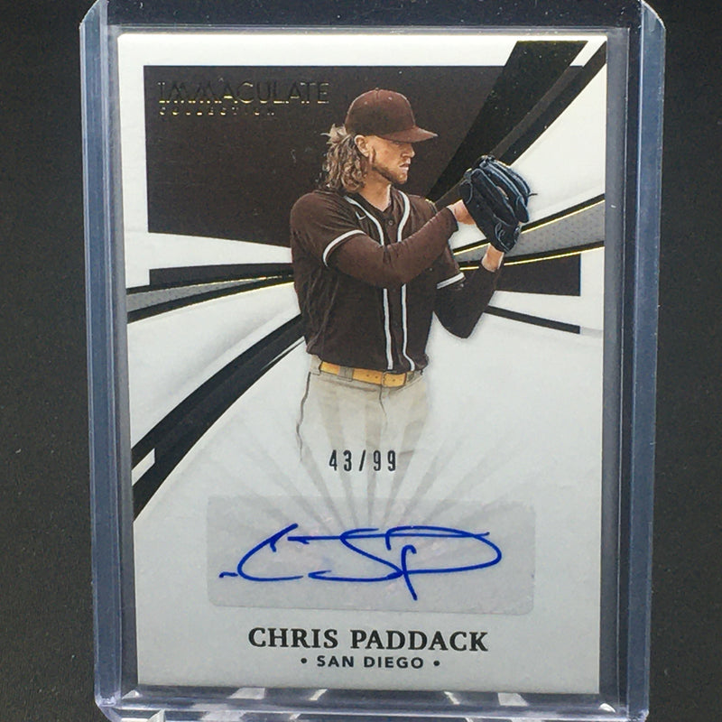 2021 PANINI IMMACULATE - C. PADDACK - #IS-CP - #'D/99 - AUTOGRAPH