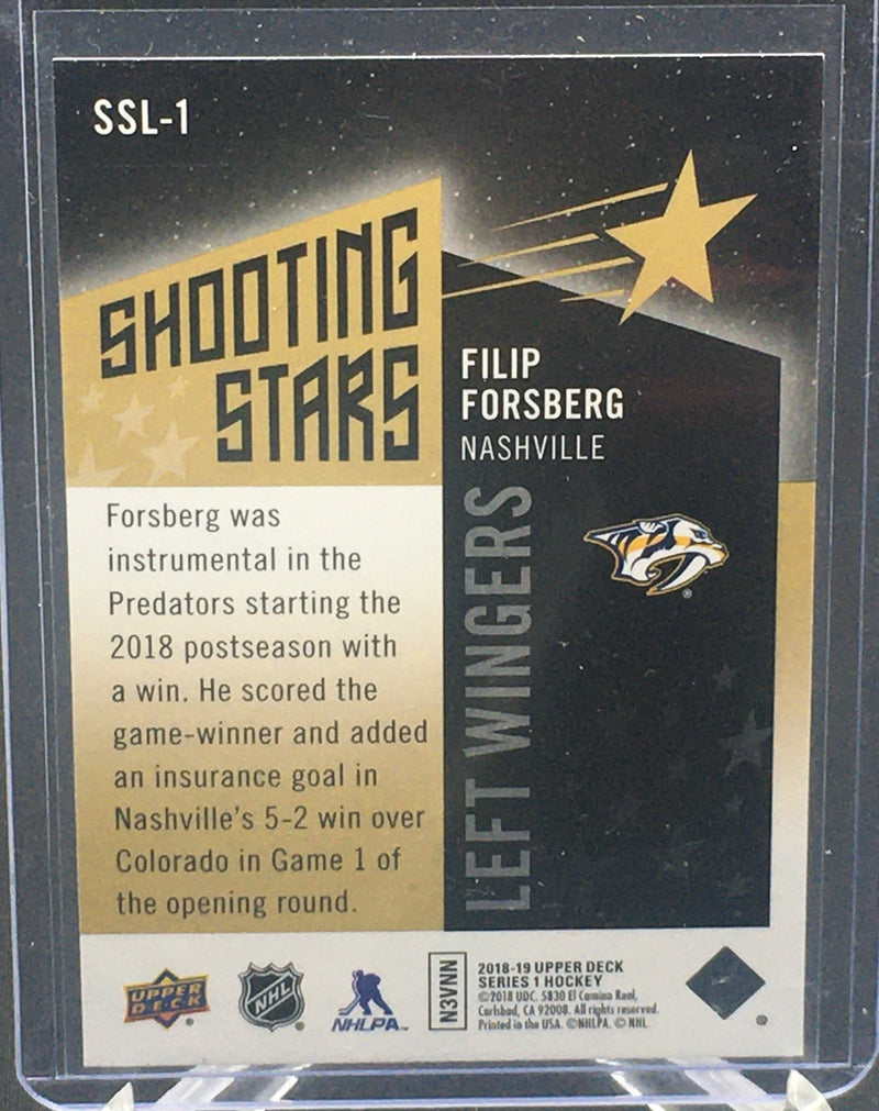 2018 UPPER DECK SERIES ONE - SHOOTING STARS - F. FORSBERG -