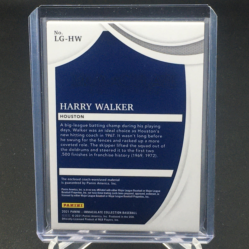 2021 PANINI IMMACULATE - LEGENDS - H. WALKER - #LG-HW - #'D/49 - RELIC