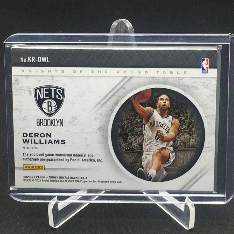 2020 PANINI CROWN ROYALE - KNIGHTS OF THE ROUND TABLE - D. WILLIAMS - #KR-DWL - #'D/10 - RELIC - AUTOGRAPH
