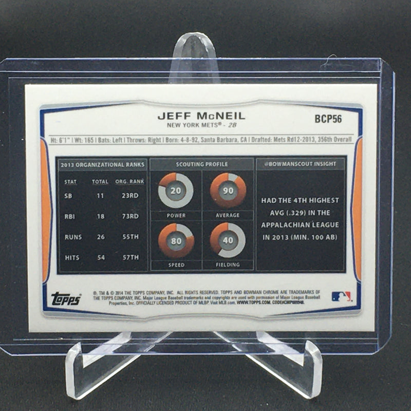 2014 TOPPS BOWMAN CHROME - 1ST BOWMAN CHROME - J. MCNEIL -