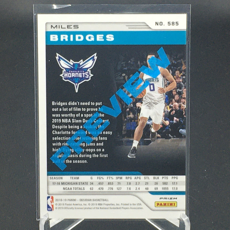 2018 PANINI - OBSIDIAN - M. BRIDGES -