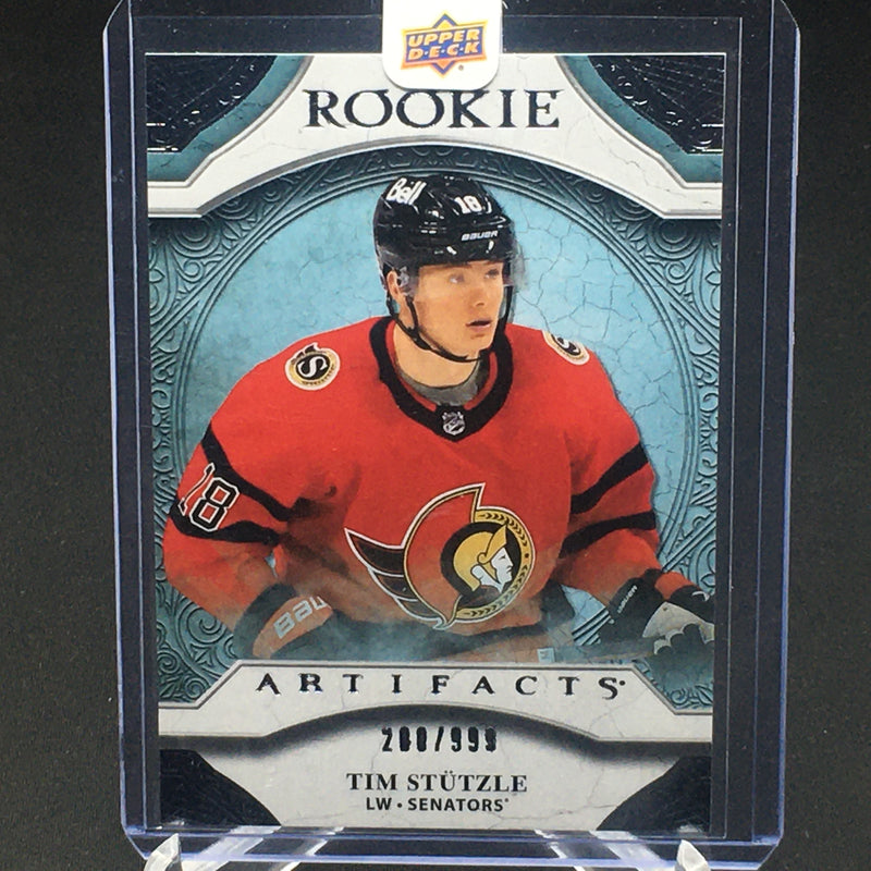 2020 UPPER DECK ARTIFACTS - T. STUTZLE - #RED201 - #'D/999 - RC