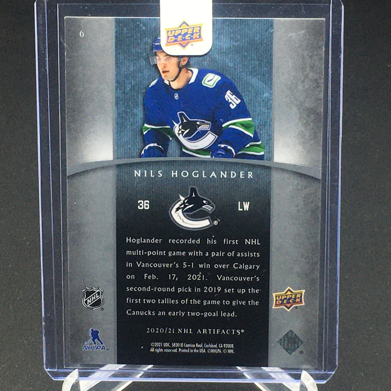 2020 UPPER DECK ARTIFACTS - ROOKIE TRIBUTE - N. HOGLANDER - #6 - #'D/750 - RC