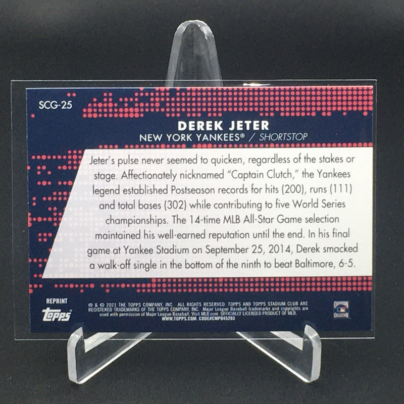 2021 TOPPS STADIUM CLUB - STADIUM CLUB GREATS - D. JETTER -