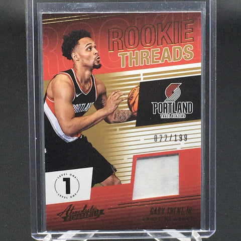 2018 PANINI ABSOLUTE MEMORABILIA -  ROOKIE THREADS - G. TRENT JR - #RT-GTJ - #'D/199 - RC