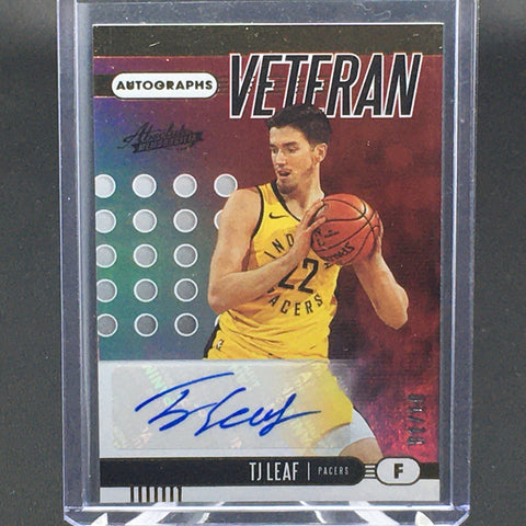 2019 PANINI ABSOLUTE MEMORABILIA - AUTOGRAPHS VETERAN - T. LEAF - #VA-TJL - #'D/10 - AUTOGRAPH