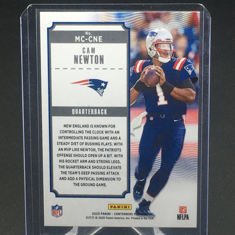 2020 PANINI CONTENDERS - BLUE - MVP CONTENDERS - C. NEWTON - #MC-CNE - #'D/25