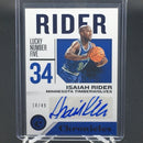 2018 PANINI CHRONICLES - SIGNATURE BLUE - I. RIDER - #CS-IR - #'D/49 - AUTOGRAPH