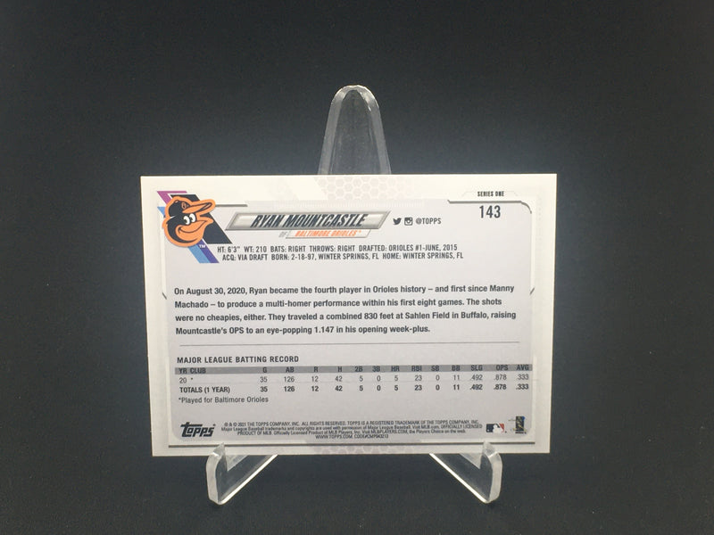 2021 TOPPS SERIES ONE - 70 TOPPS - R. MOUNTCASTLE -