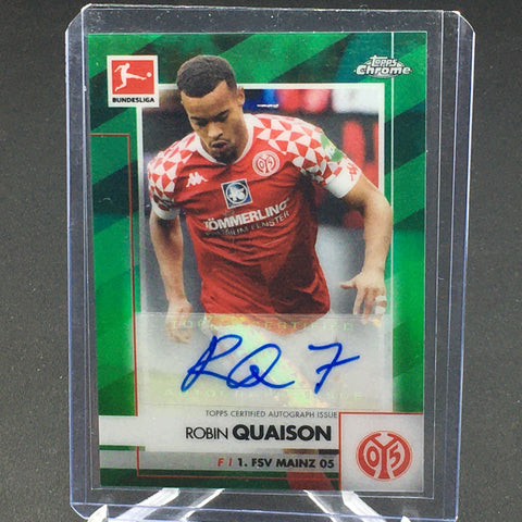 2021 TOPPS CHROME BUNDESLIGA - GREEN REFRACTOR - R. QUAISON - #BCA-RQU - AUTOGRAPH