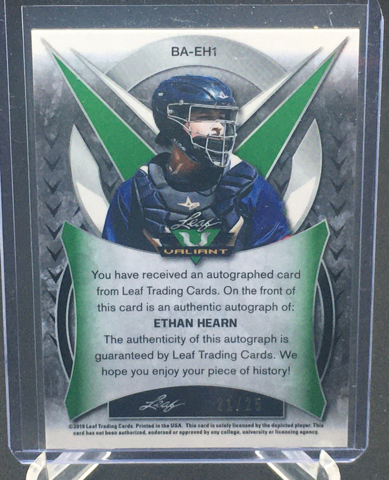 2019 LEAF VALIANT - E. HEARN - BLUE - #BA-EH1 - #'D/25 - AUTOGRAPH