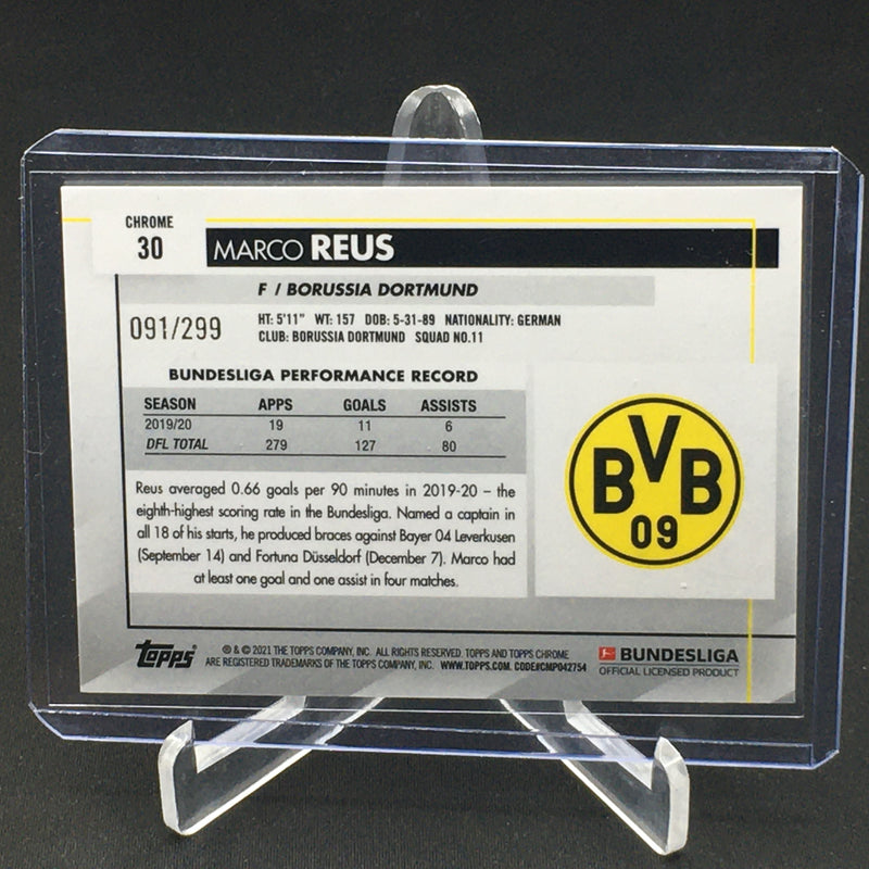 2021 TOPPS CHROME BUNDESLIGA - PURPLE REFRACTOR - M. REUS - #30 - #'D/299