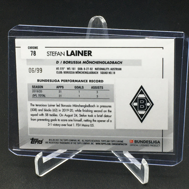 2021 TOPPS CHROME BUNDESLIGA - GREEN WAVE - S. LAINER - #78 - #'D/99